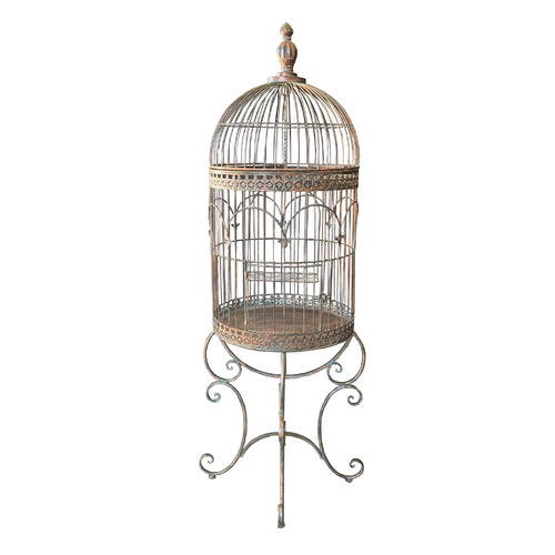 The Complete Garden Antique Bronze Bird Cage Temple Webster